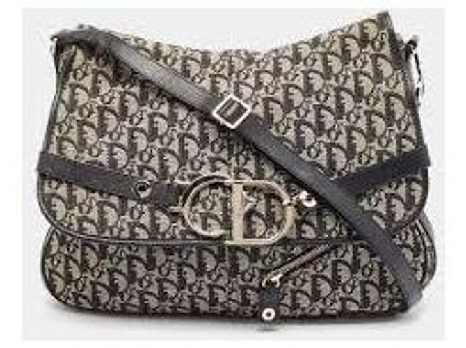 Dior Borsa a tracolla Saddle in tela e pelle Monogramma - vista 2