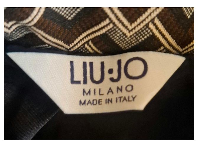 Liu.Jo Slim Fit Jacquard Blazer Liu Jo Gr. 40 Neu Beige Dunkelbraun - Ansicht 13