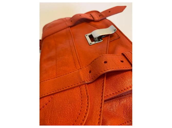 Proenza Schouler Borsa PS1 Tiny Lux. Arancione - vista 6
