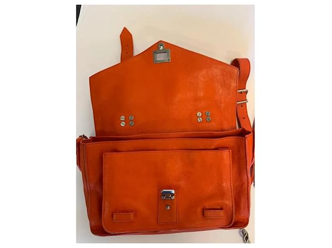 Proenza Schouler Borsa PS1 Tiny Lux. Arancione - vista 8