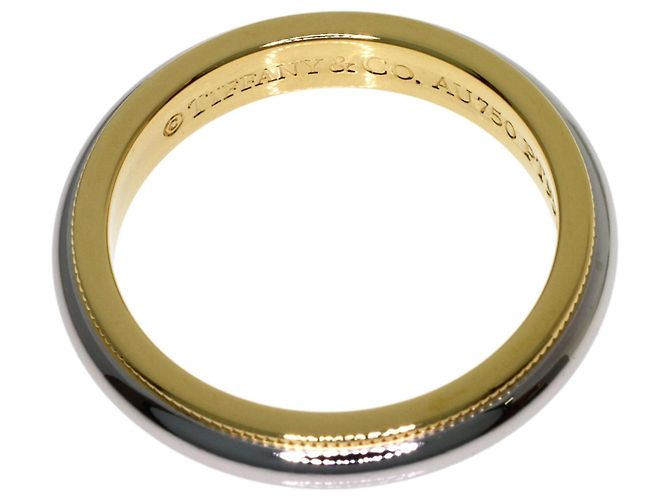 Tiffany & Co. Milgrain Ring in Platin und Gelbgold - Ansicht 4