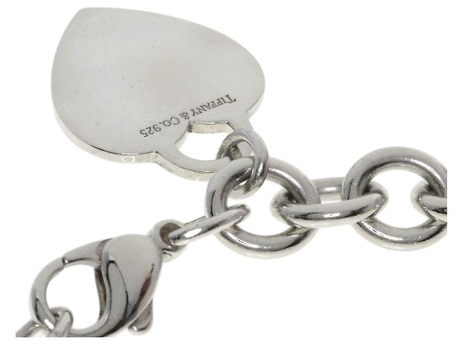 Bracciale con charm Tiffany & Co. in argento con pendente a cuore - vista 3