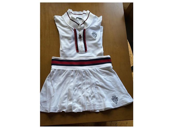Conjunto de polo y falda plisada Gucci blanco - vista 4
