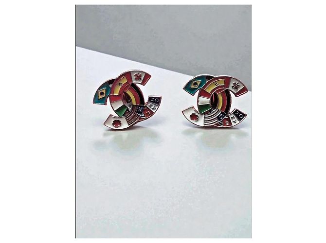 Cambon Chanel CC CLIPS DRAPEAUX Multicolore - vue 2