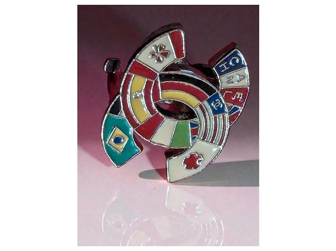 Cambon Chanel CC CLIPS DRAPEAUX Multicolore - vue 5