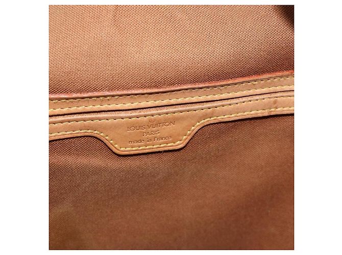 Louis Vuitton Vintage Montsouris Monogram Canvas GM Marron - vue 6