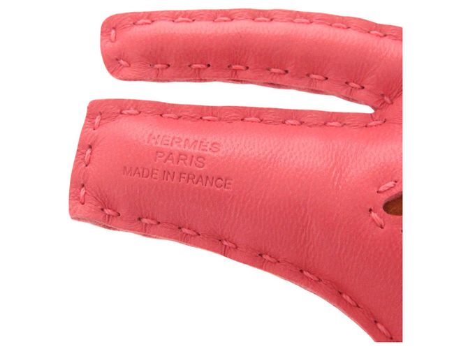 Hermès Charm per borsa Rouleau Agneau Milo Hermes Rosa - vista 4