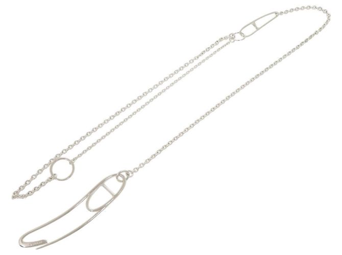 Hermès Collana lunga Hermes Chaine d'Ancre Punk Argento - vista 3