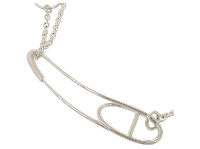 Hermès Collana lunga Hermes Chaine d'Ancre Punk Argento - vista 4