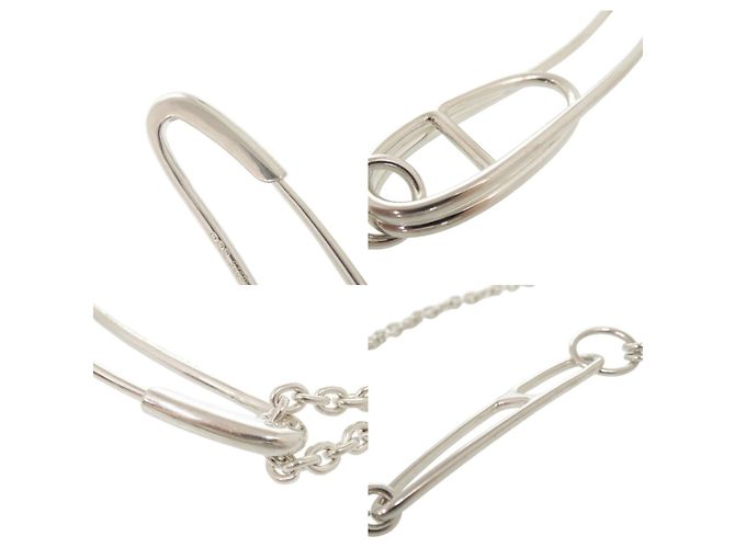 Hermès Collana lunga Hermes Chaine d'Ancre Punk Argento - vista 9