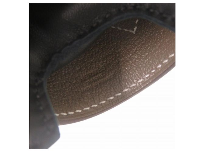 Hermès Charm per borsa Hermes Robeau Coeur PM Nero Taupe - vista 4