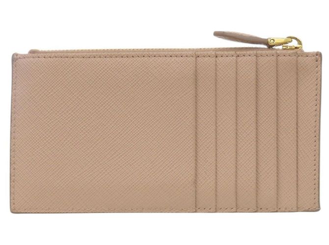 Monedero Triangle Saffiano Prada Beige - vista 2