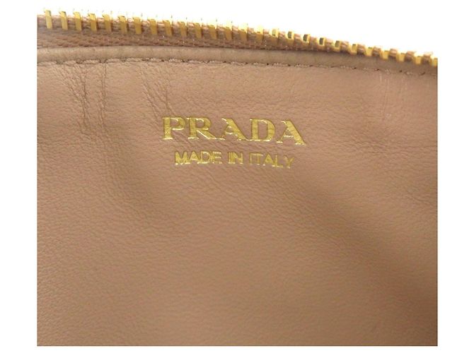 Monedero Triangle Saffiano Prada Beige - vista 6