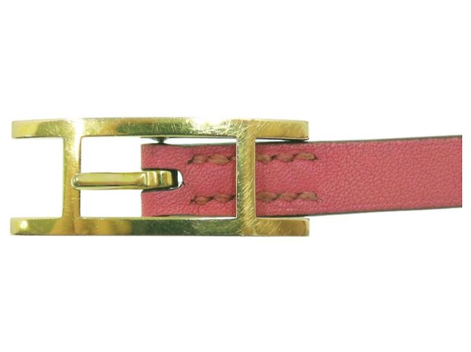 Hermès Hermes Be Api Double Tour Armband Pink Golden Orange - Ansicht 4