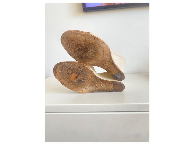 Chanel Mule con Zeppa Beige - vista 4