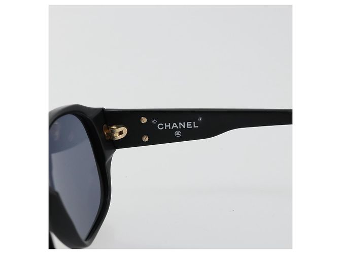 Chanel Logo CC Plastic Negro - vista 6