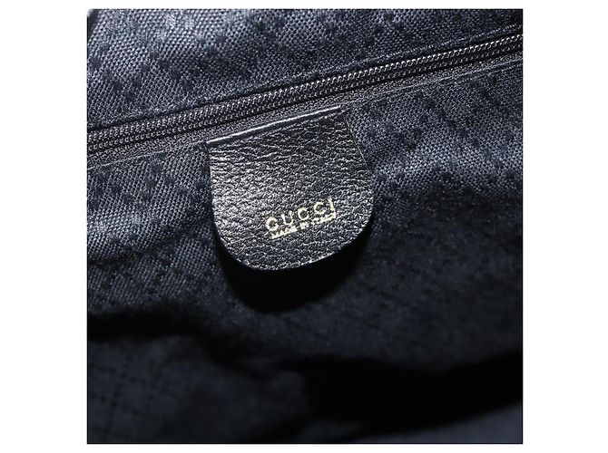 Gucci Vintage Bamboo Suede Medium Nero - vista 6