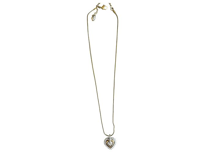 Swarovski Collana con Pendente Double Heart Argento D'oro - vista 2