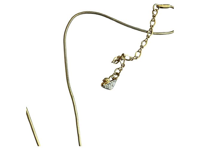 Swarovski Collana con Pendente Double Heart Argento D'oro - vista 3