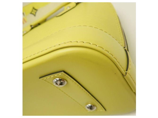 Borsa Louis Vuitton Epi Alma BB in Jaune Cedrat - vista 18