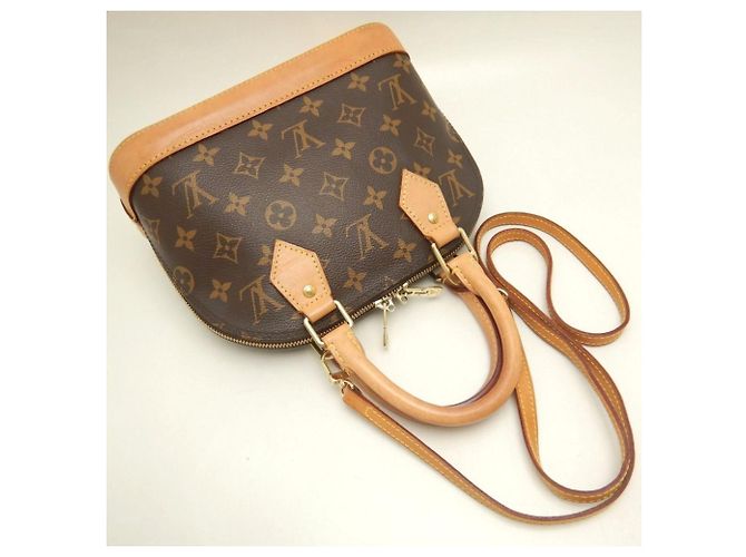 Borsa Louis Vuitton Monogram Alma BB Marrone - vista 3