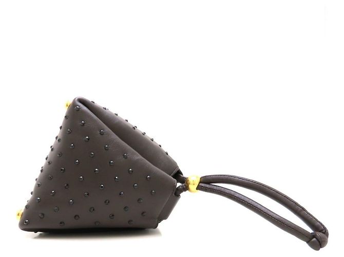 Borsa Square Puffy Bottega Veneta Marrone scuro - vista 3