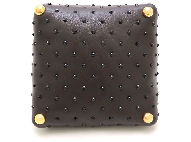 Borsa Square Puffy Bottega Veneta Marrone scuro - vista 4