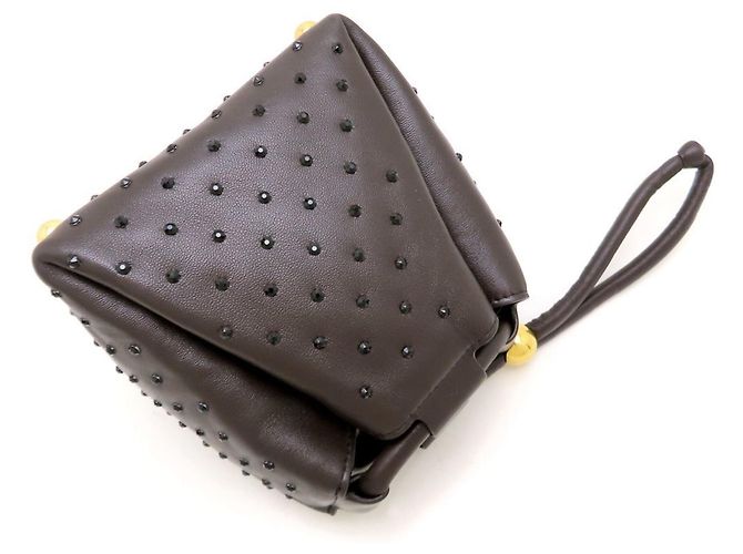 Borsa Square Puffy Bottega Veneta Marrone scuro - vista 5