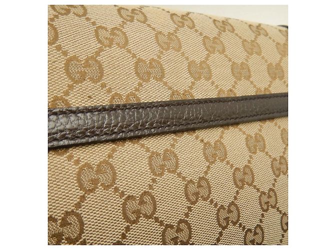 Borsa a Spalla Gucci GG Canvas & Pelle Beige - vista 15