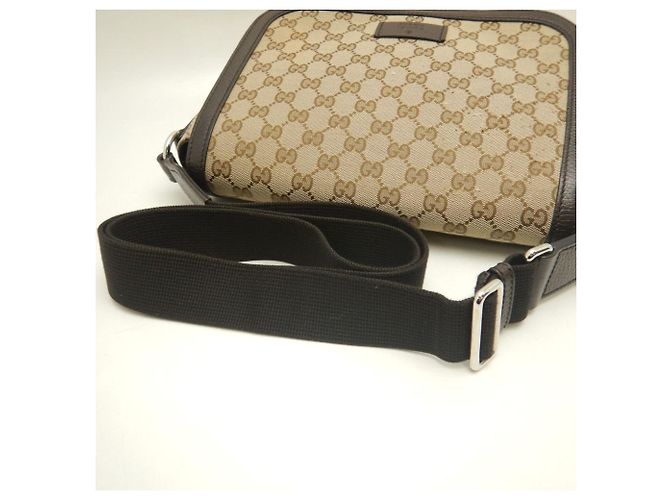 Borsa a Spalla Gucci GG Canvas & Pelle Beige - vista 6