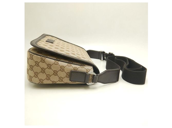 Borsa a Spalla Gucci GG Canvas & Pelle Beige - vista 8