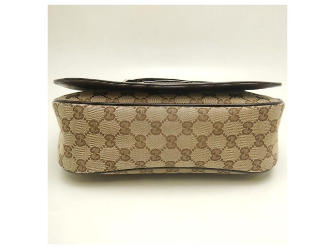 Borsa a Spalla Gucci GG Canvas & Pelle Beige - vista 9