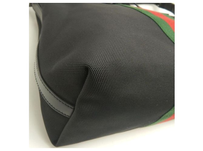 Borsa Tote Gucci Webbing Line Nero - vista 15