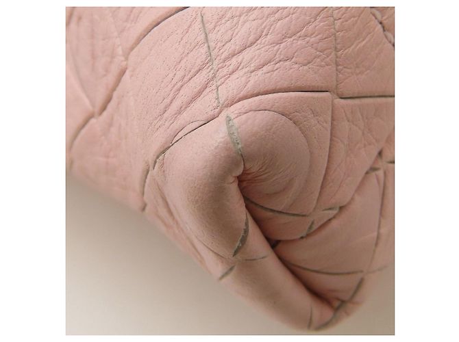 Borsa a Spalla Bottega Veneta Intrecciomirage Papillon Rosa - vista 16
