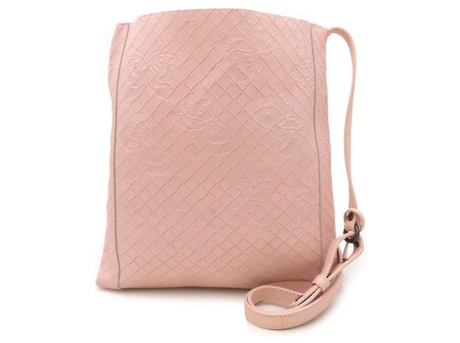 Borsa a Spalla Bottega Veneta Intrecciomirage Papillon Rosa - vista 2