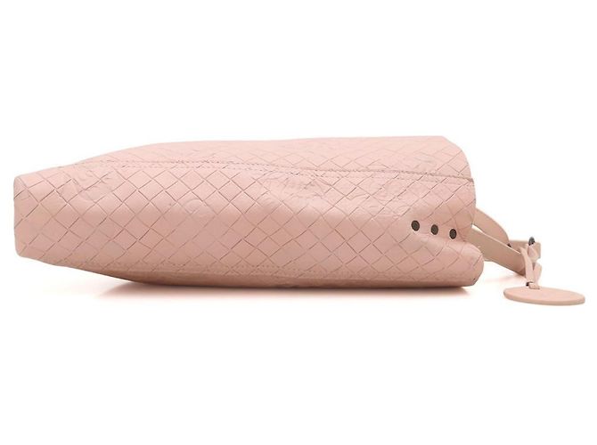 Borsa a Spalla Bottega Veneta Intrecciomirage Papillon Rosa - vista 3