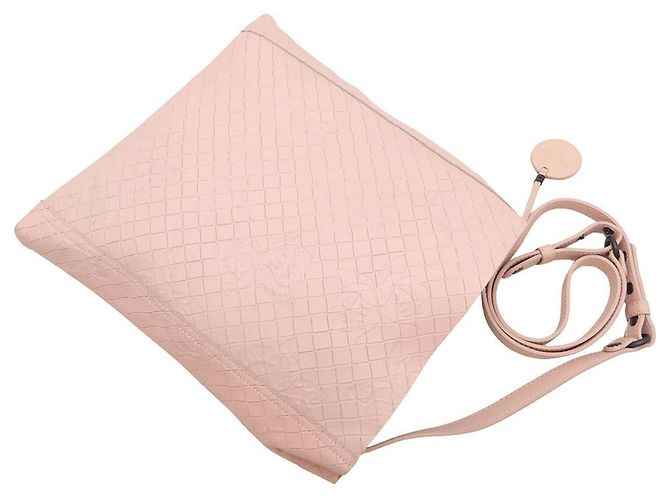 Borsa a Spalla Bottega Veneta Intrecciomirage Papillon Rosa - vista 5