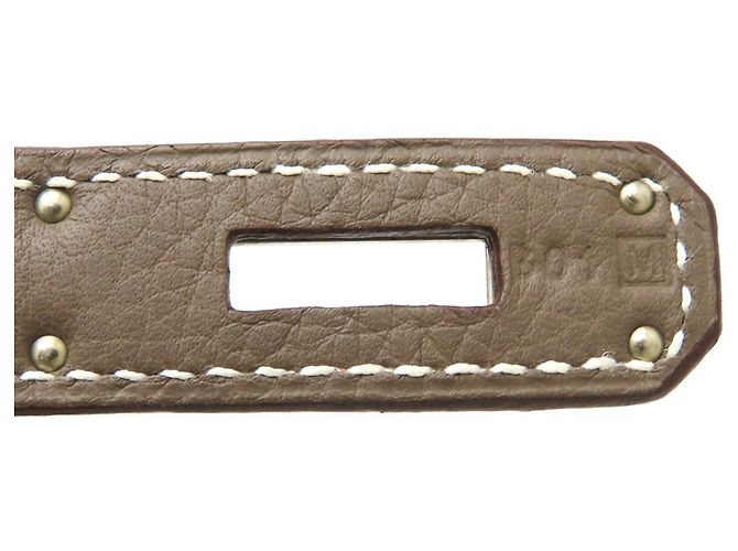 Hermès Borsa Hermes Birkin 30 in grigio Etoupe Taupe - vista 10