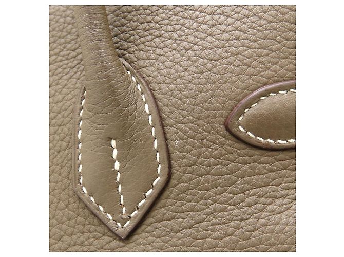 Hermès Borsa Hermes Birkin 30 in grigio Etoupe Taupe - vista 14