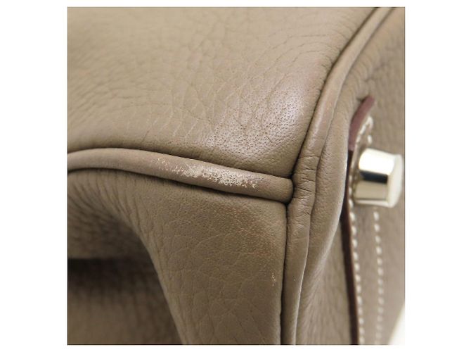 Hermès Borsa Hermes Birkin 30 in grigio Etoupe Taupe - vista 15