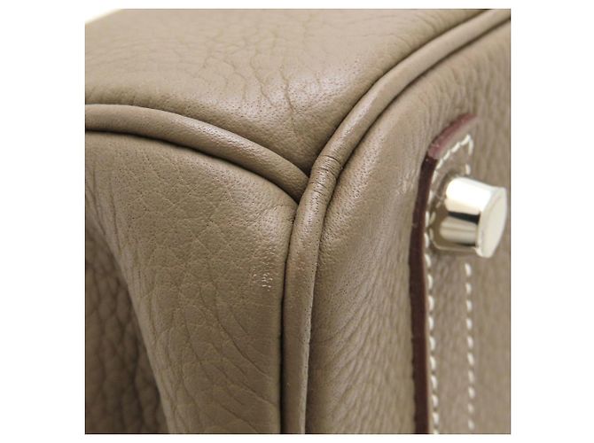Hermès Borsa Hermes Birkin 30 in grigio Etoupe Taupe - vista 17