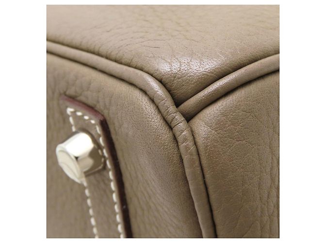 Hermès Borsa Hermes Birkin 30 in grigio Etoupe Taupe - vista 18