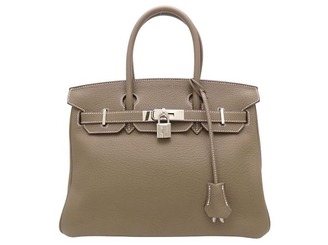 Hermès Borsa Hermes Birkin 30 in grigio Etoupe Taupe - vista 2