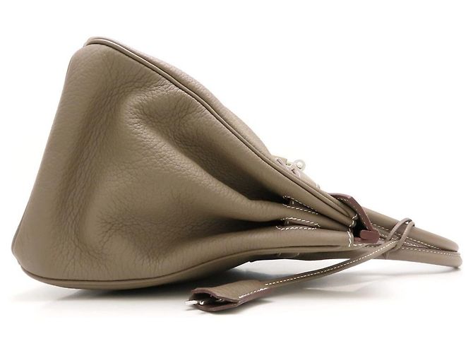 Hermès Borsa Hermes Birkin 30 in grigio Etoupe Taupe - vista 3
