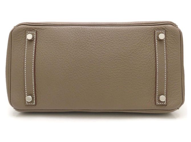 Hermès Borsa Hermes Birkin 30 in grigio Etoupe Taupe - vista 4