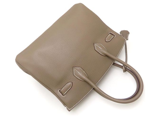 Hermès Borsa Hermes Birkin 30 in grigio Etoupe Taupe - vista 5