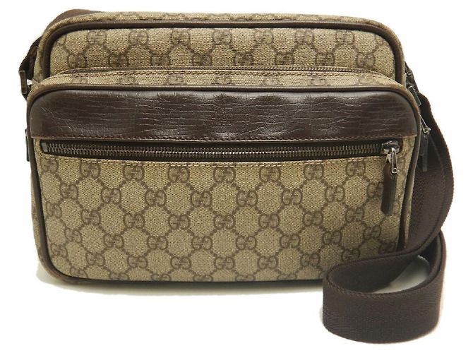 Borsa a tracolla Gucci GG Supreme marrone - vista 2