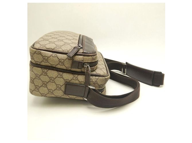 Borsa a tracolla Gucci GG Supreme marrone - vista 5