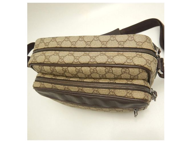 Borsa a tracolla Gucci GG Supreme marrone - vista 7