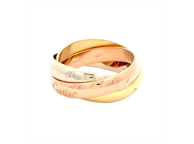 Anello Trinity di Cartier in oro tricolore - vista 3